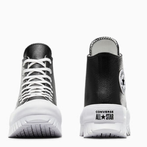 Converse Black Genuine Leather Chuck Taylor All Star Lugged 2.0 - Picture 3 of 6